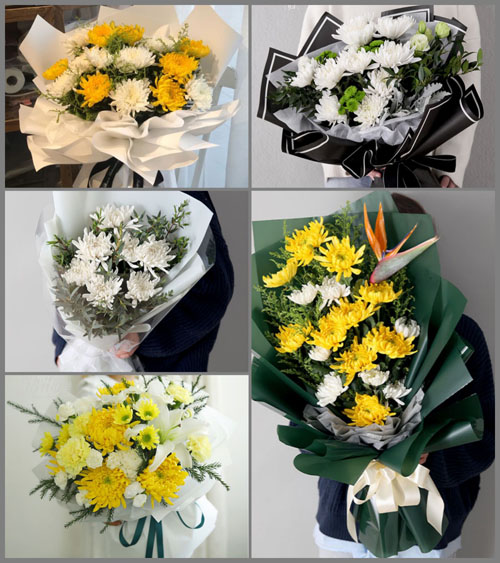 山西长治壶关县石坡乡东黄花水村白事花束代送